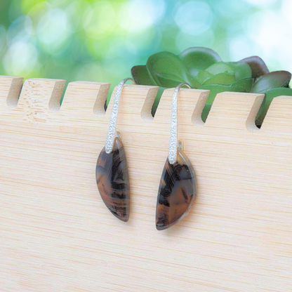 Boucles d'oreilles en Agate Montana (BO114)