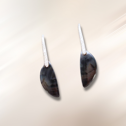 Boucles d'oreilles en Agate Montana (BO114)