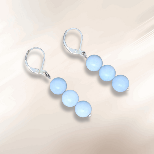 Boucles d'oreilles en Aigue-Marine (BO208-1)