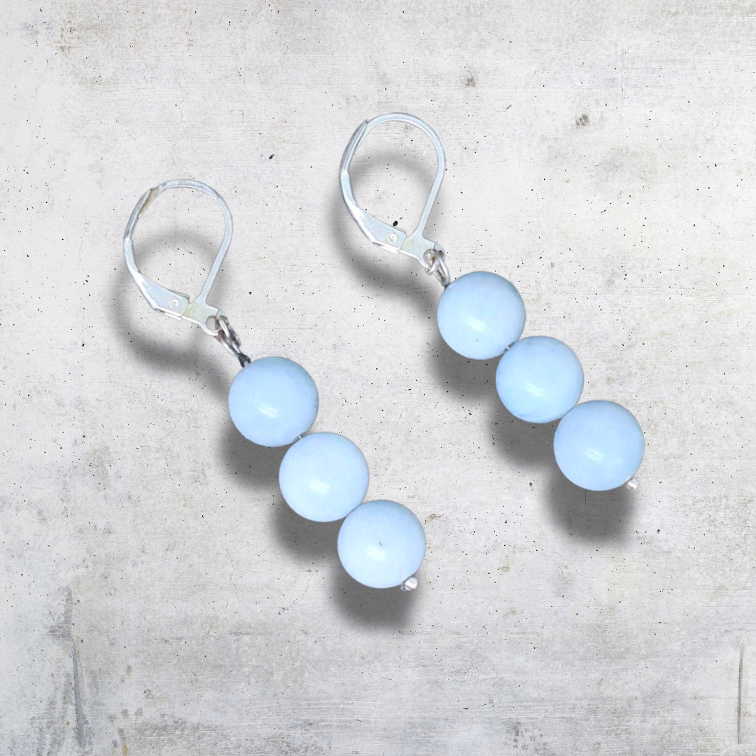 Boucles d'oreilles en Aigue-Marine (BO208-1)