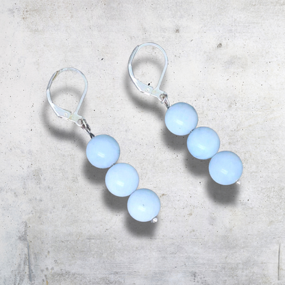 Boucles d'oreilles en Aigue-Marine (BO208-1)
