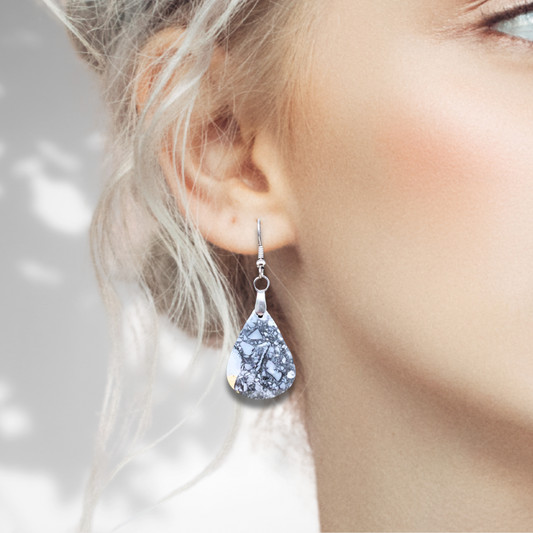 Boucles d'oreilles en Jaspe Maligano (BO164) - ENAE Minéraux
