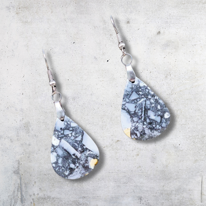 Boucles d'oreilles en Jaspe Maligano (BO164) - ENAE Minéraux