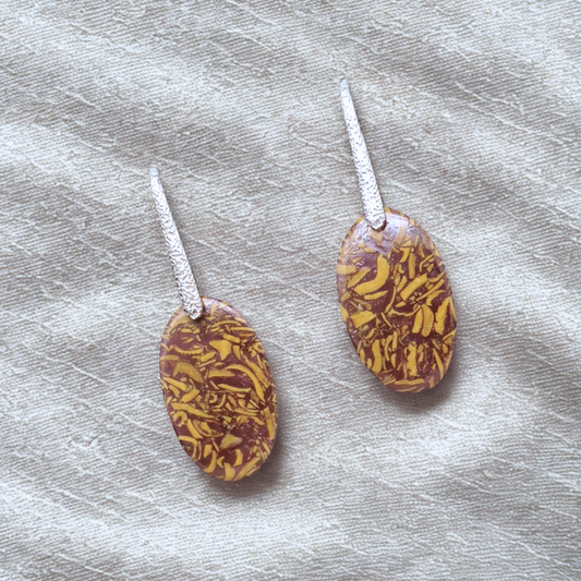 Boucles d'oreilles en Jaspe Maryam (BO102)