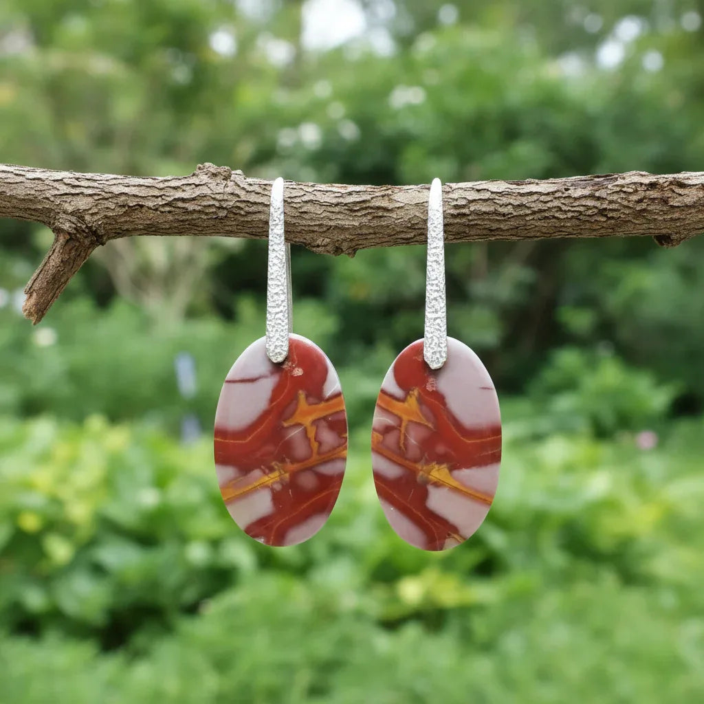Boucles d'oreilles en Jaspe Noreena (BO93)