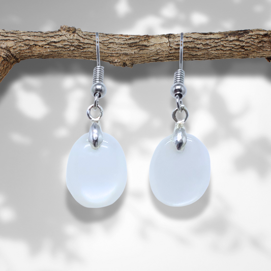 Boucles d'oreilles en Pierre de Lune (BO209-1) - ENAE Minéraux