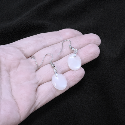 Boucles d'oreilles en Pierre de Lune (BO209-1)