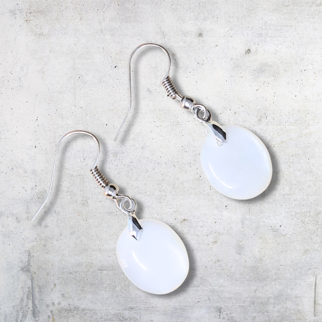 Boucles d'oreilles en Pierre de Lune (BO209-1) - ENAE Minéraux