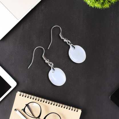 Boucles d'oreilles en Pierre de Lune (BO209-1)