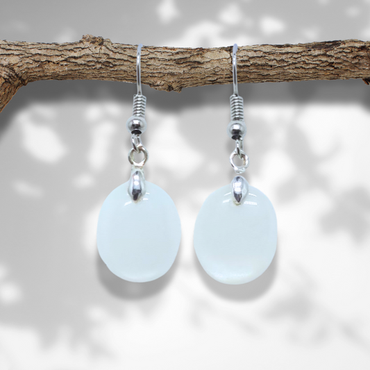 Boucles d'oreilles en Pierre de Lune (BO209-2) - ENAE Minéraux