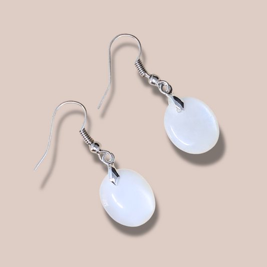 Boucles d'oreilles en Pierre de Lune (BO209-1)