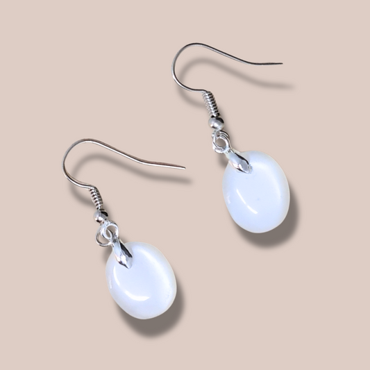 Boucles d'oreilles en Pierre de Lune (BO209-2)