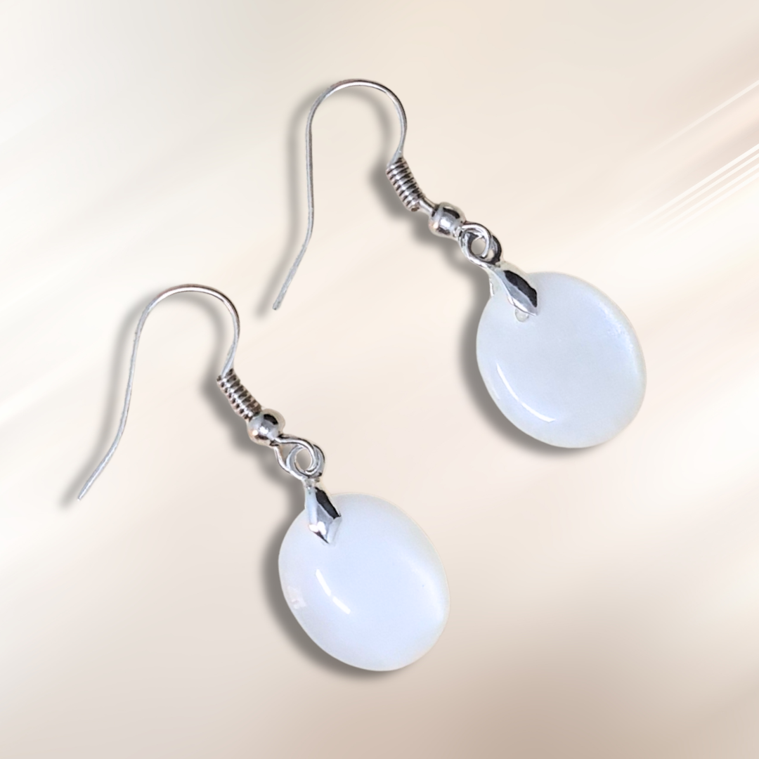 Boucles d'oreilles en Pierre de Lune (BO209-1)