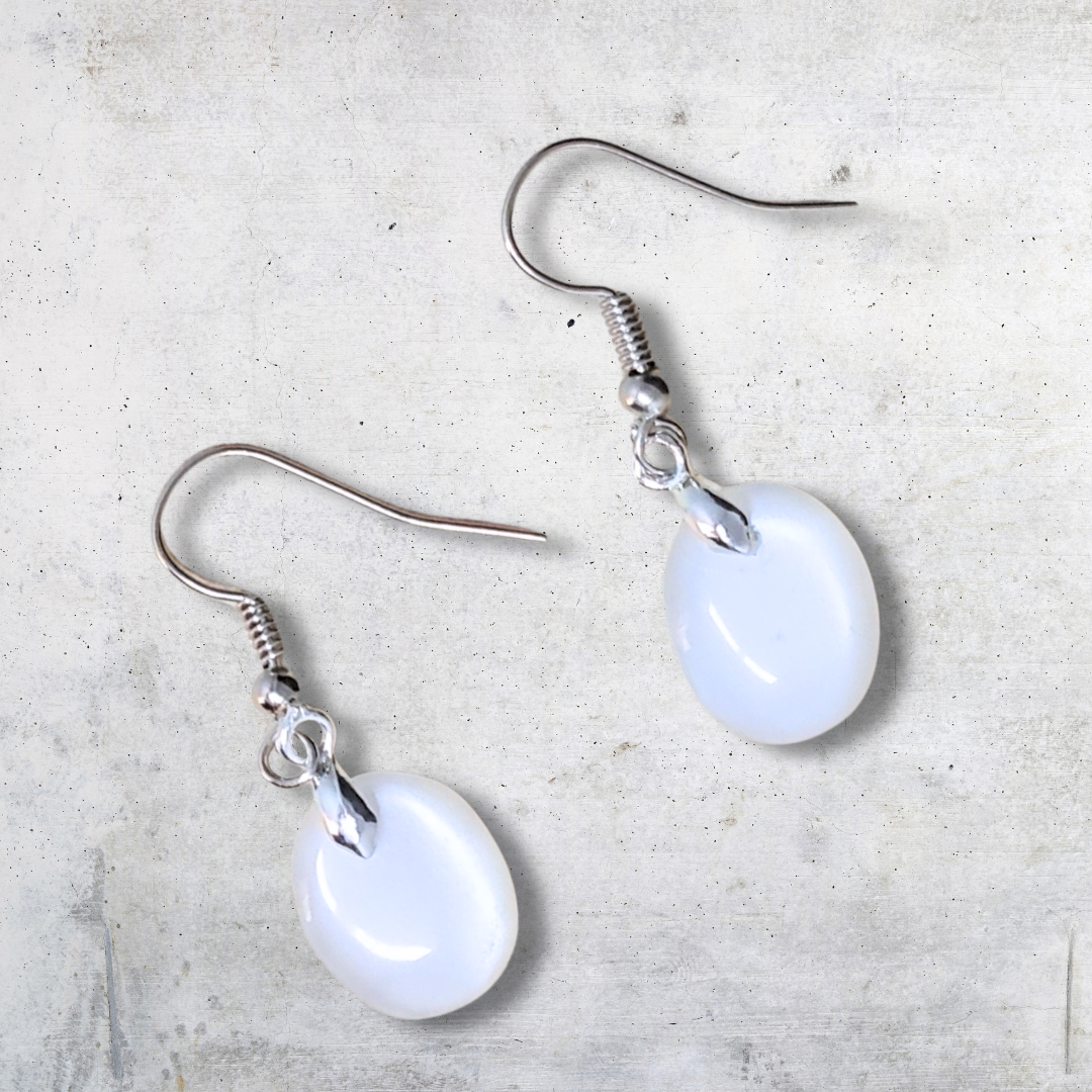 Boucles d'oreilles en Pierre de Lune (BO209-2) - ENAE Minéraux