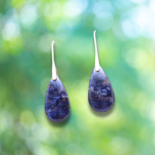 Boucles d'oreilles en Sodalite (BO159)