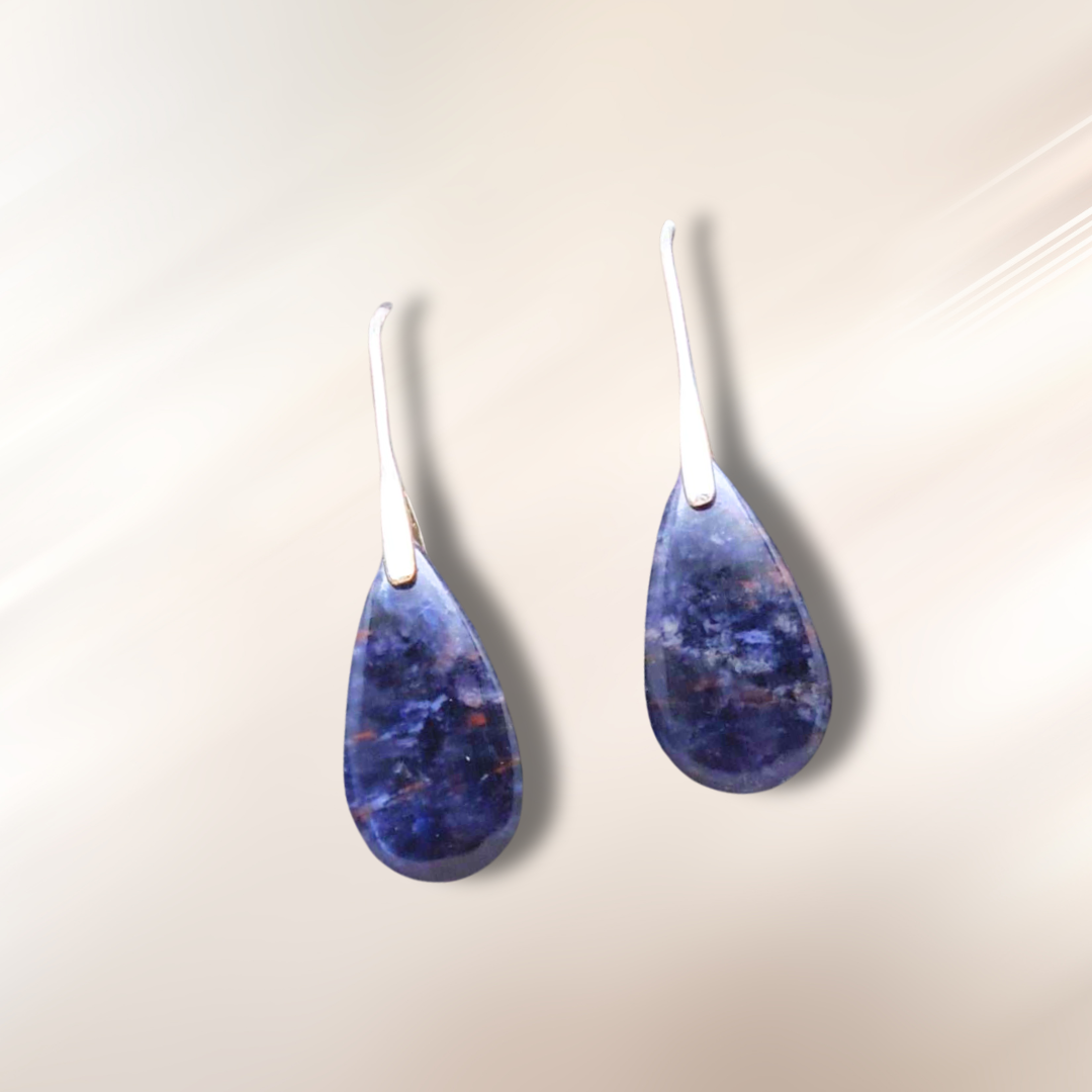 Boucles d'oreilles en Sodalite (BO159)