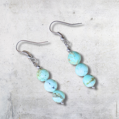 Boucles d'oreilles en Turquoise (BO209) - ENAE Minéraux