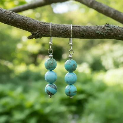 Boucles d'oreilles en Turquoise (BO209)