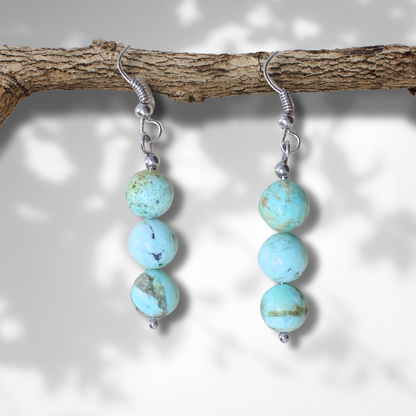 Boucles d'oreilles en Turquoise (BO209) - ENAE Minéraux