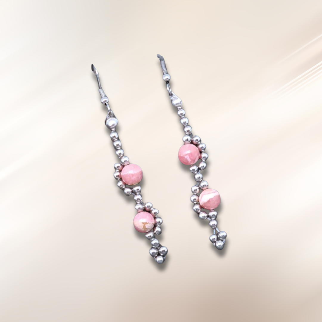 Boucles d'oreilles en Rhodochrosite (BO206)