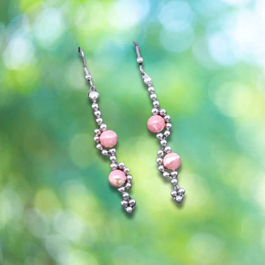 Boucles d'oreilles en Rhodochrosite (BO206)