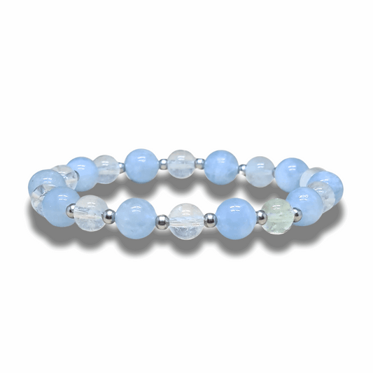 Bracelet en Aigue-Marine et Topaze - ENAE Minéraux