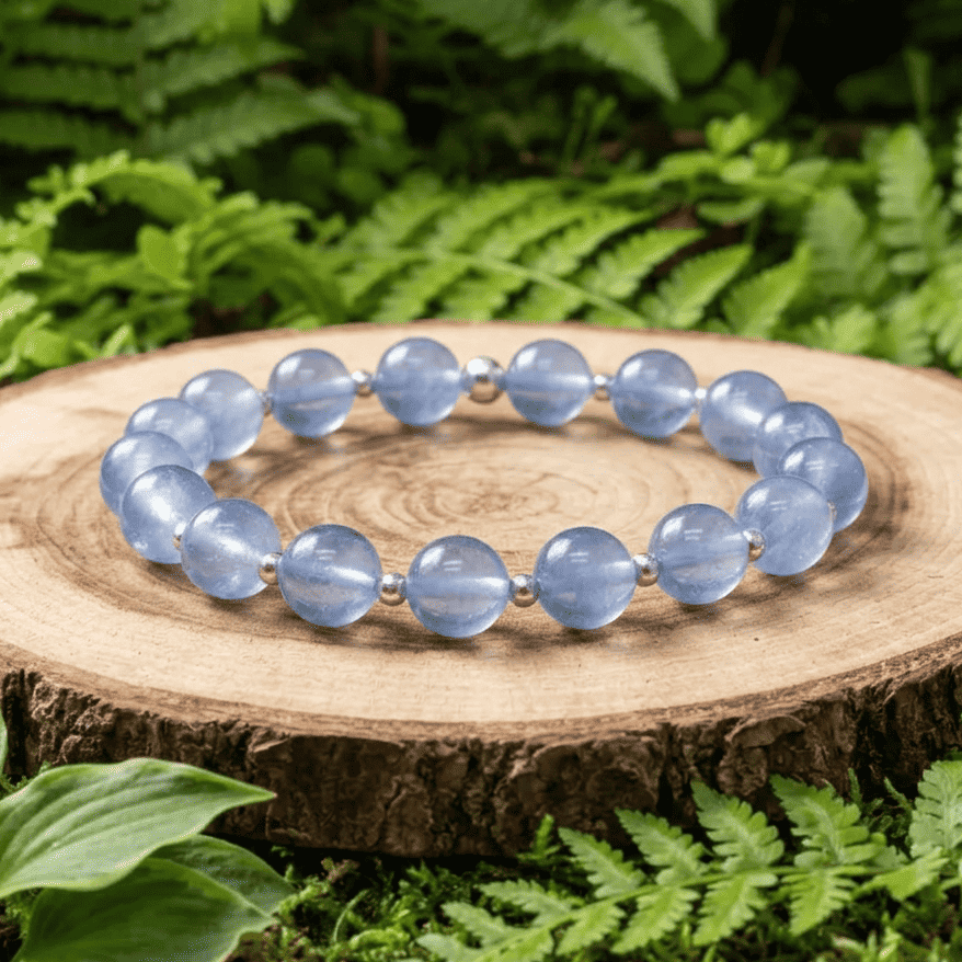 Bracelet en Fluorite bleue 8mm - 15