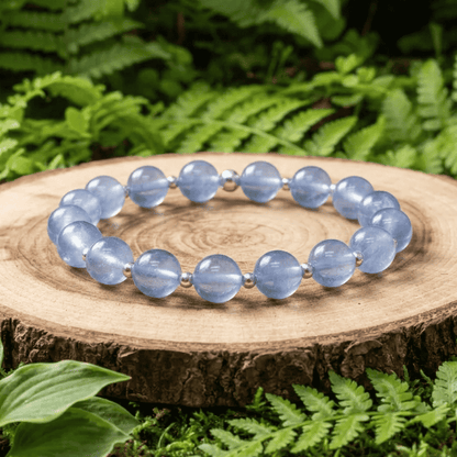 Bracelet en Fluorite bleue 8mm - 15