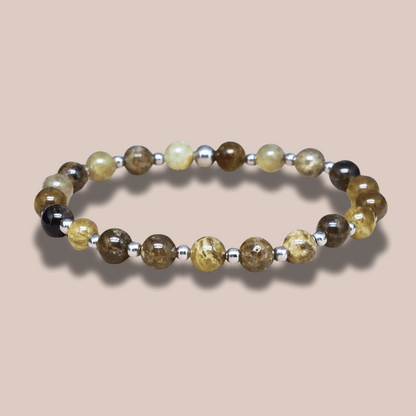 Bracelet en Grenat Tsavorite en 6 ou 8mm au choix