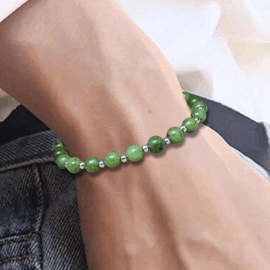 Bracelet en Jade Néphrite 6 ou 8mm au choix - ENAE Minéraux