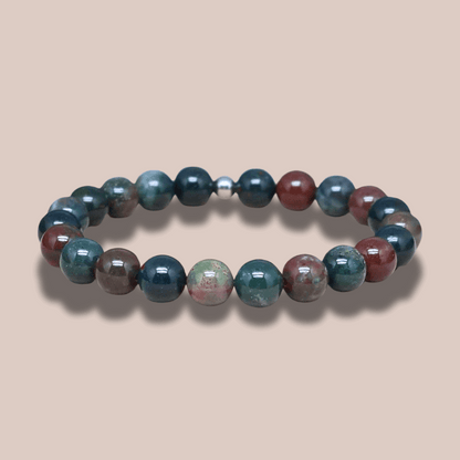 Bracelet en Jaspe Héliotrope