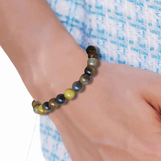 Bracelet en Nellite (Pietersite) - ENAE Minéraux