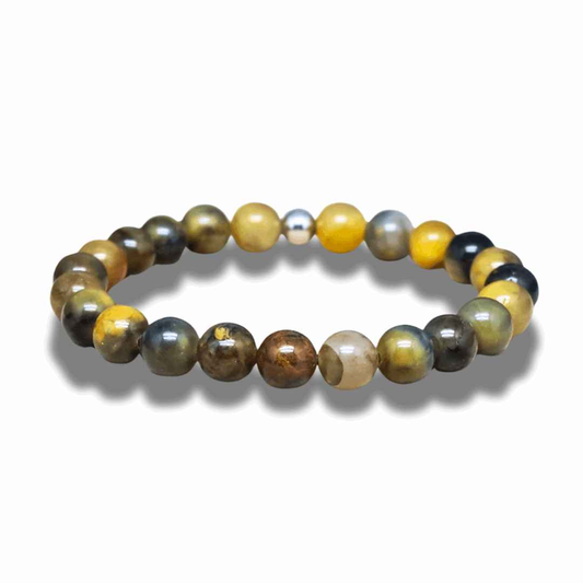 Bracelet en Nellite (Pietersite) - ENAE Minéraux