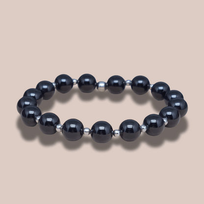 Bracelet en Obsidienne Œil Céleste 8 ou 12mm au choix