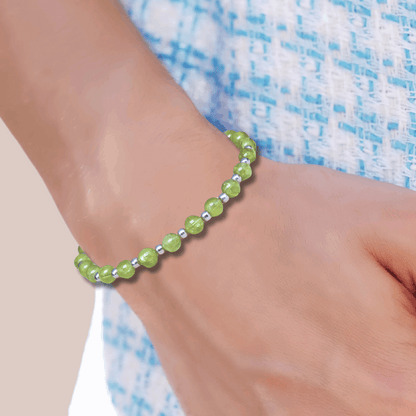 Bracelet en Péridot 5 ou 7mm au choix