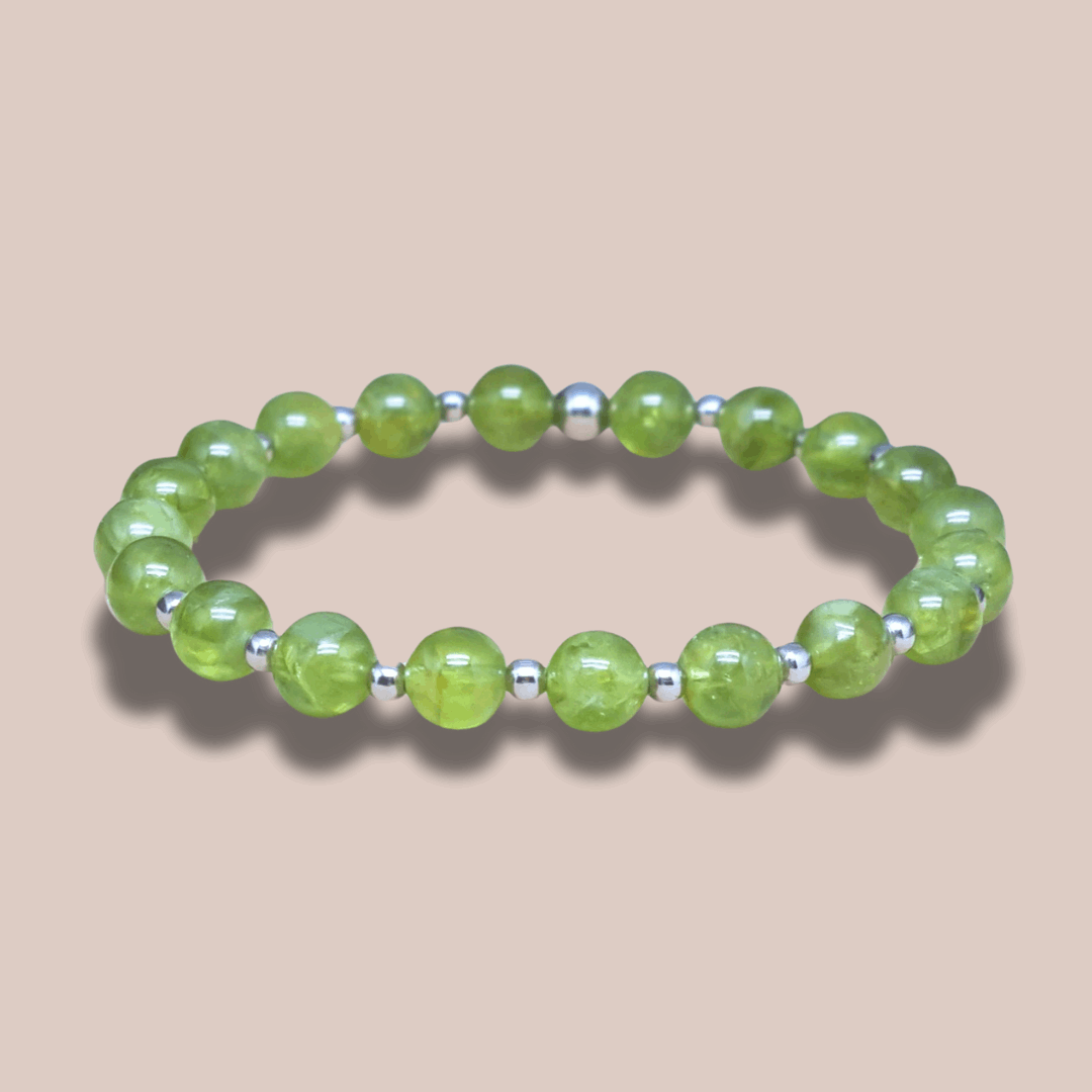 Bracelet en Péridot 5 ou 7mm au choix