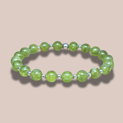 Bracelet en Péridot 5 ou 7mm au choix