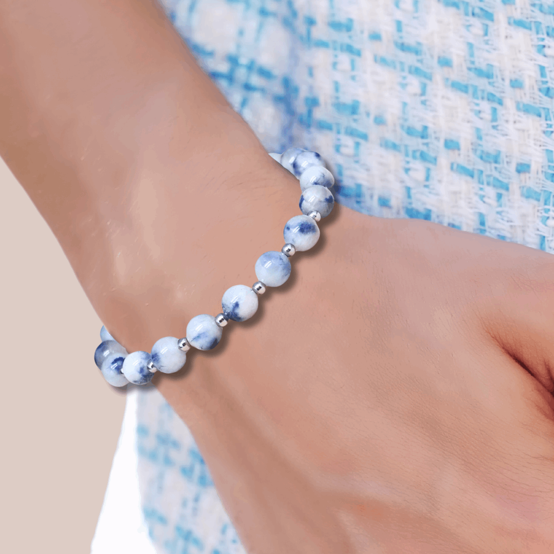 Bracelet en Quartz à Dumortiérite