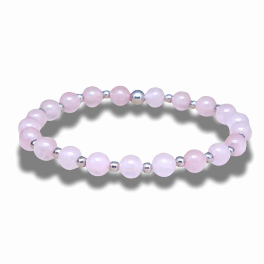 Bracelet en Quartz rose 6 ou 8mm - ENAE Minéraux