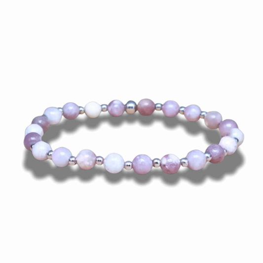 Bracelet en Tourmaline rose (Rubellite) 6mm - ENAE Minéraux