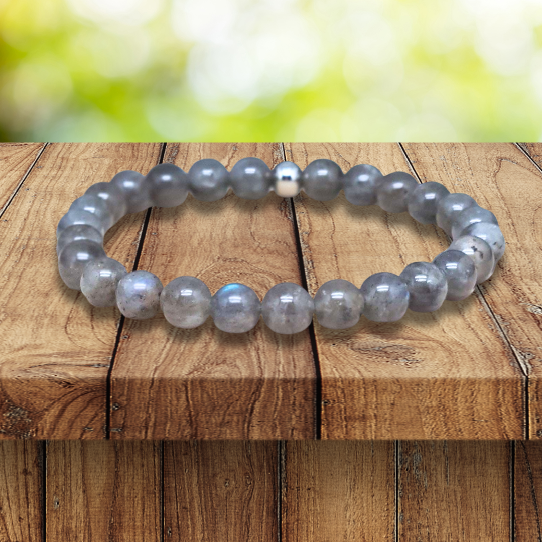 Bracelet en Labradorite en 6, 7 ou 12mm au choix