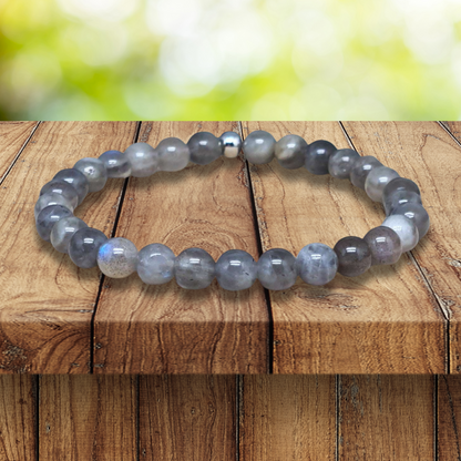 Bracelet en Labradorite en 6, 7 ou 12mm au choix