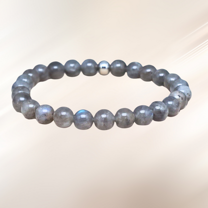 Bracelet en Labradorite en 6, 7 ou 12mm au choix