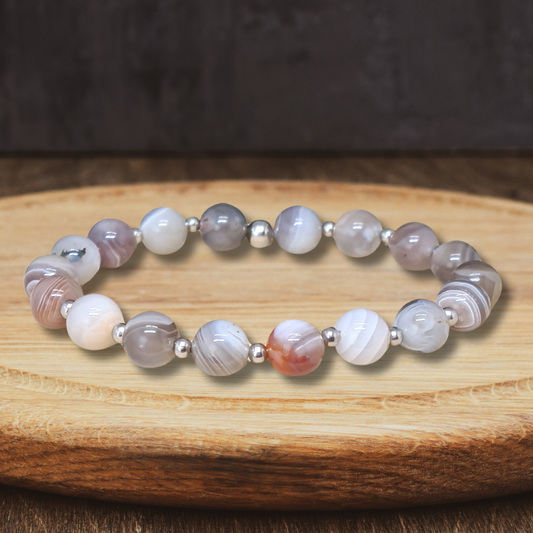 Bracelet en Agate du Botswana