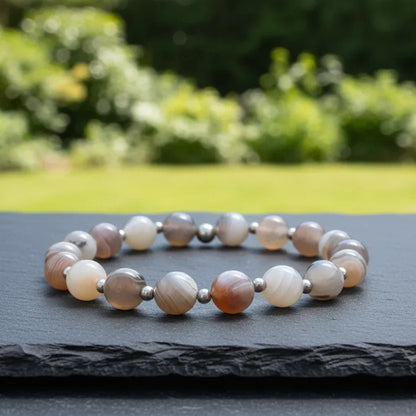 Bracelet en Agate du Botswana