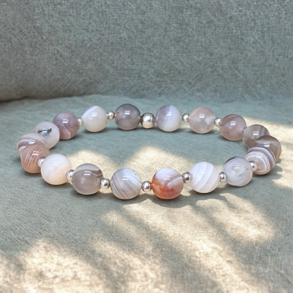 Bracelet en Agate du Botswana