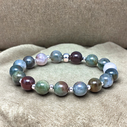 Bracelet en Agate indienne 8mm