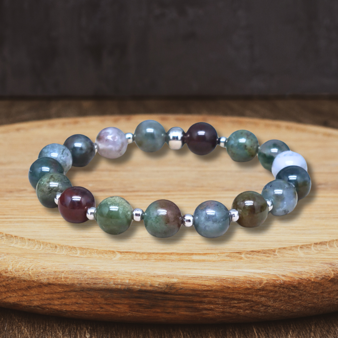Bracelet en Agate indienne 8mm