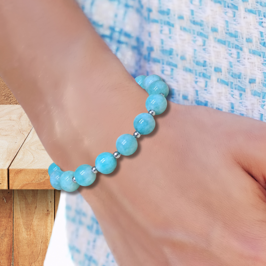 Bracelet en Amazonite 6mm