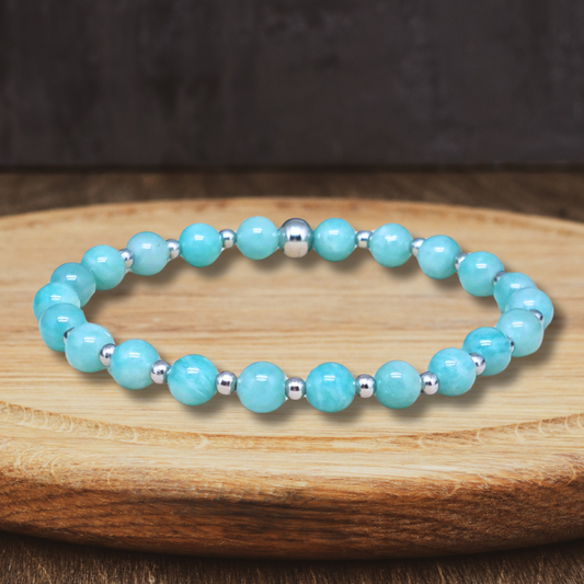 Bracelet en Amazonite 6mm